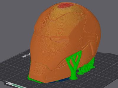 Ironman Helmet Version with Supports 