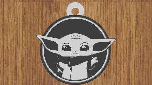 KEYCHAIN THE MANDALORIAN BABY YODA