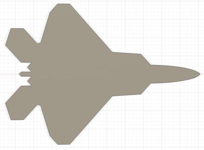 F-22 raptor silhouette