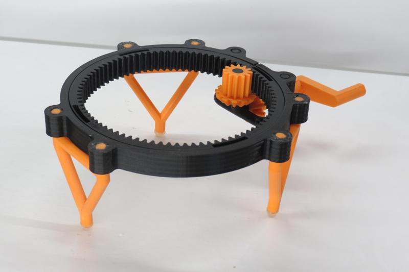 Fully 3D-printable turntable