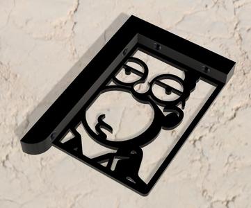 SQUARE AND WALL SHELF HOMER SIMPSON