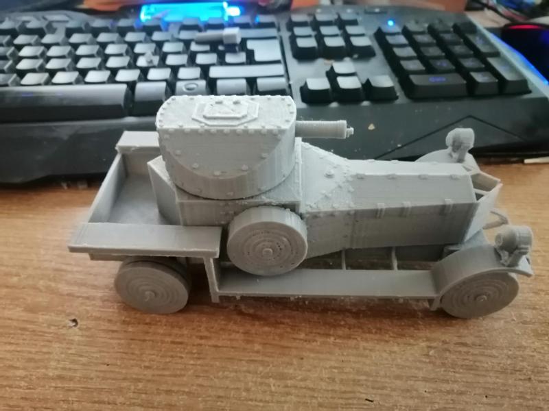 Rolls Royce Armored Car 1914 1/20 ish scale