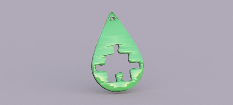 Puzzle earring