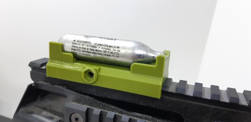 Picatinny Mounted CO2 Cartridge Holder