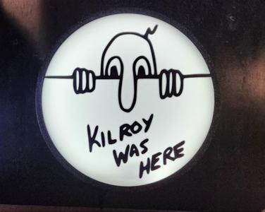 Kilroy Was Here - LED Light Box - Iconic Version 