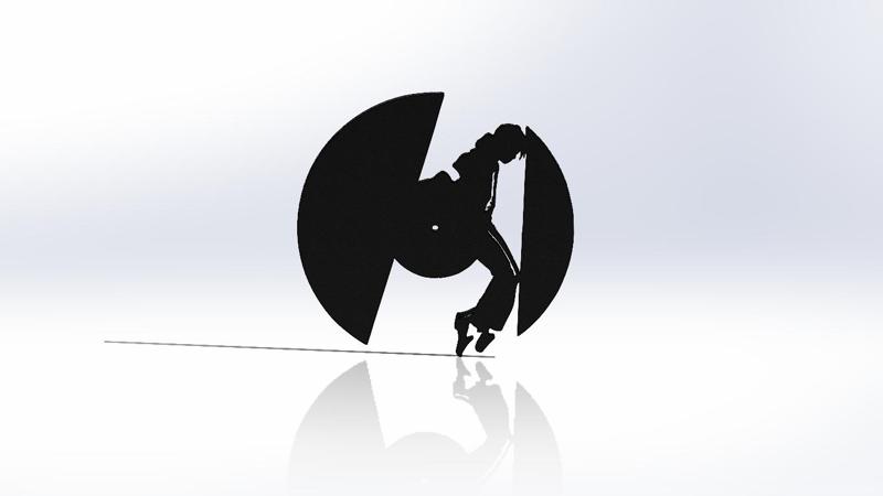 Michael Jackson Clock -  LASERCUT and 3D printer ready