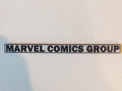 Marvel Comics Group 1970s Banner
