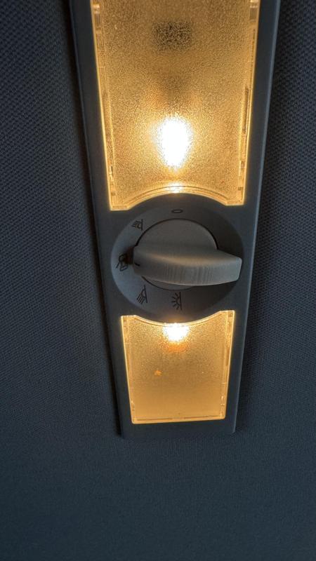 VW ceiling light switch