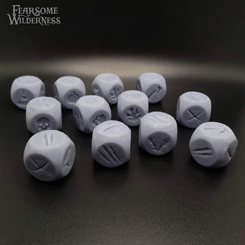 Fearsome Wilderness Dice and Tokens