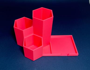 Hexagonal Desktop Organizer