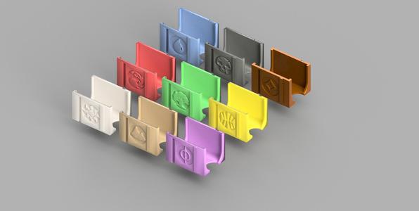 Modular card rack for sorting Magic cards