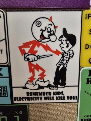 Electricity Kills Sign