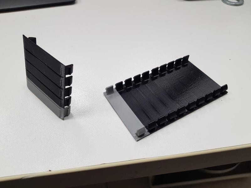 Cover strip for DIN rail