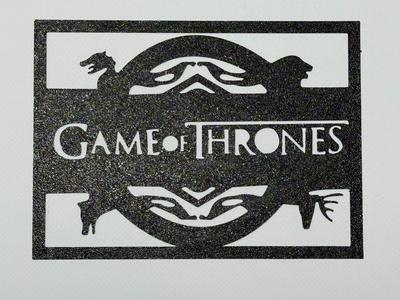 Game of Thrones silhouette (wall art)