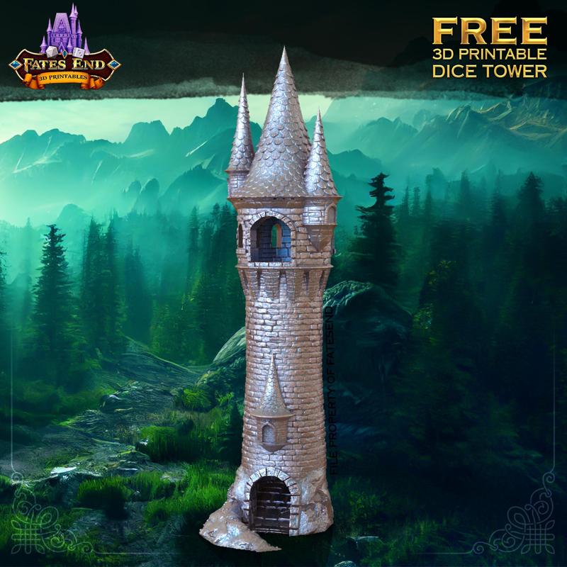 TALL CITADEL DICE TOWER - SUPPORT FREE!