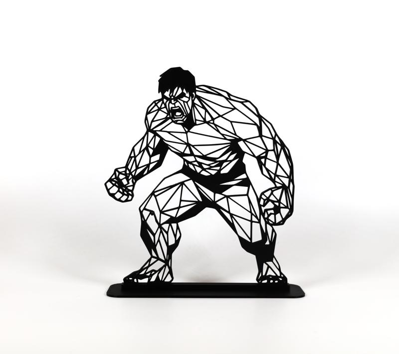 Geometric Low Poly Incredible Hulk