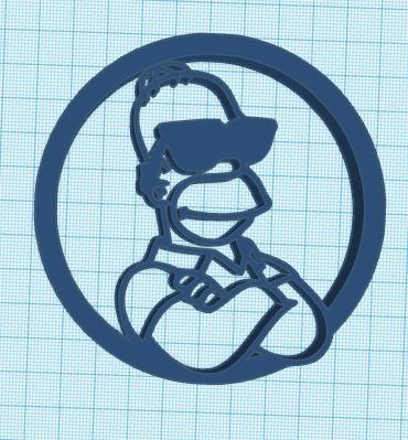 the simpson homer wall art