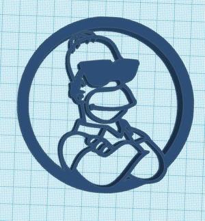 the simpson homer wall art