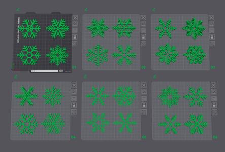 Snoflakes - 24 variations