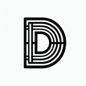 Stencil: Letter D (version 2)