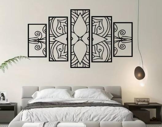 5pcs Mandala Wall Decor