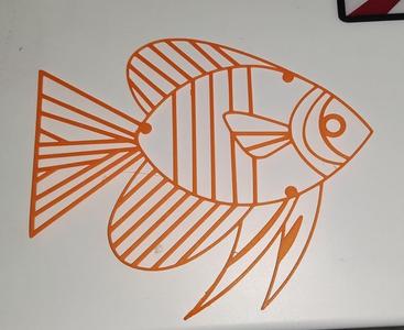 Wall art - 2D line art - Fish