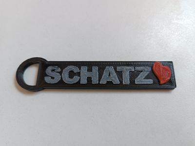 keychain 3 colors 1 extruder