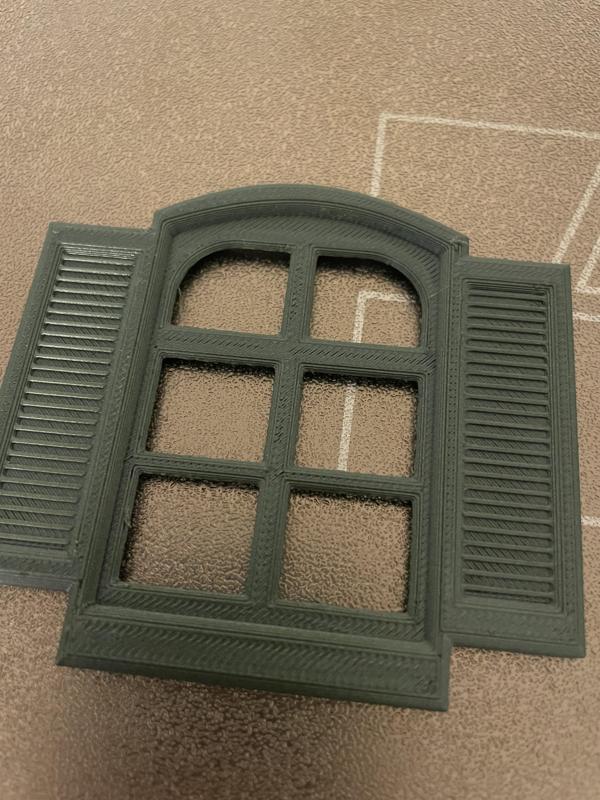 Window with shutters