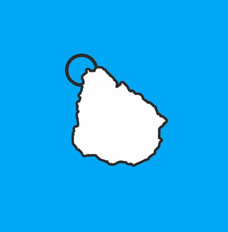 Uruguay Keychain