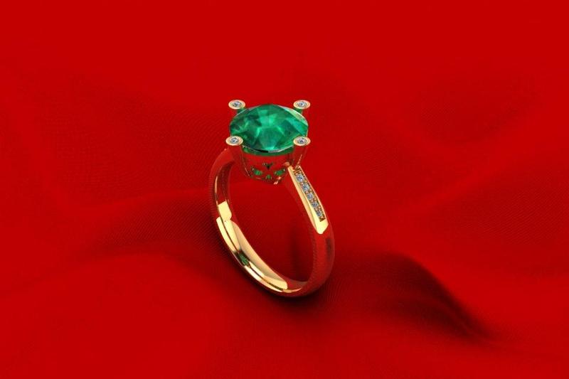 Solitaire Diamond Ring R212