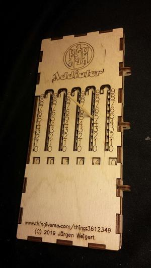 Lasercut Addiator