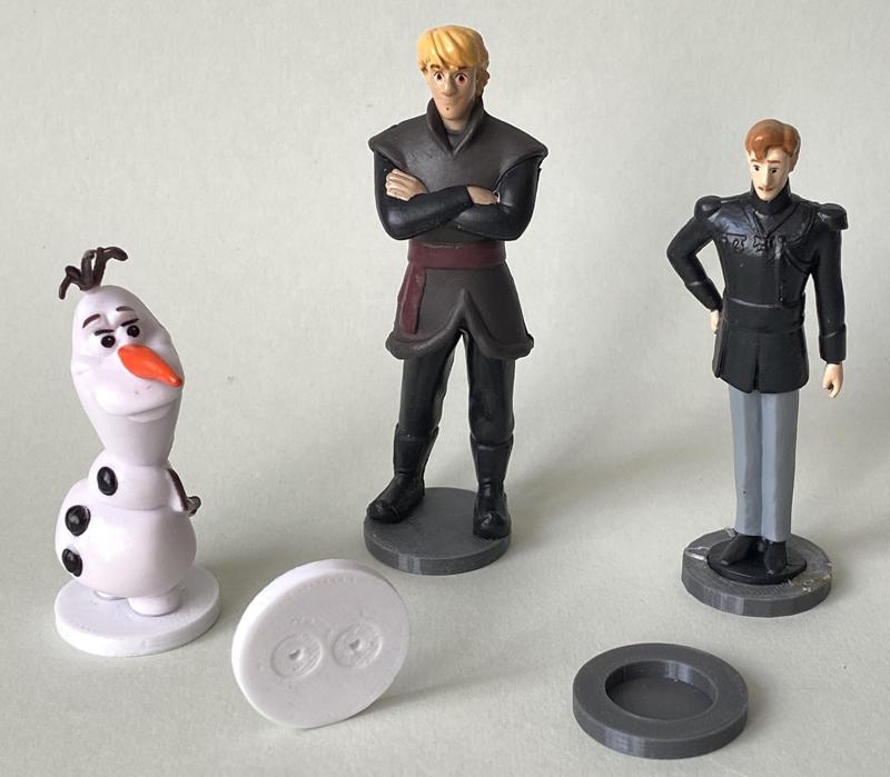 Footplates for "Frozen" Characters (Eiskönigin)