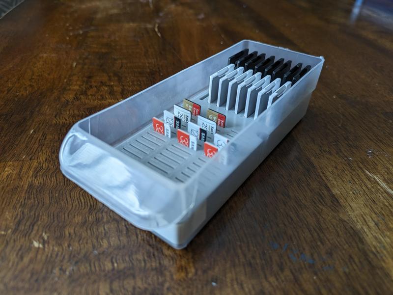 SD Card Storage Tray Insert