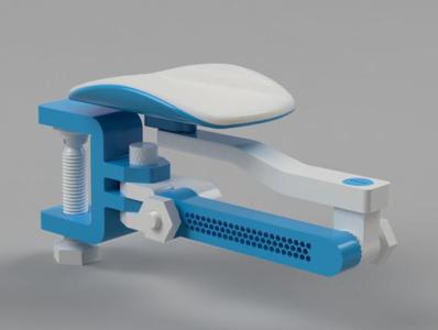 Ergonomic Armrest with Tool Holder
