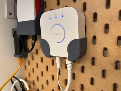 Philips Hue Bridge Skadis Holder with thicker walls