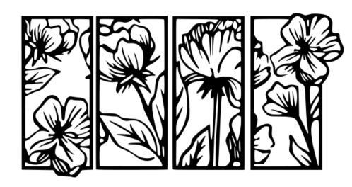 set Floral Minimalist Line Wall Art