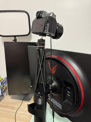 Camera Mount Plate and Arm for LG UltraGear Monitor