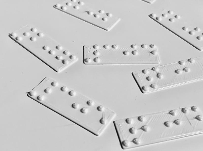Braille Office Number Placards