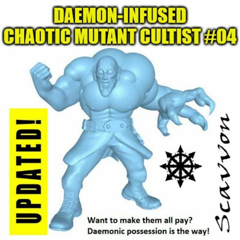 Daemon-Infused Chaotic Mutant Cultist #4 - 'Talon'