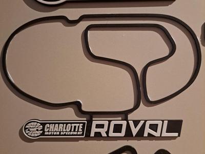 Charlotte Roval Track Map Wall Art