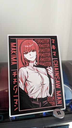 Makima - chainsaw man - hueforge