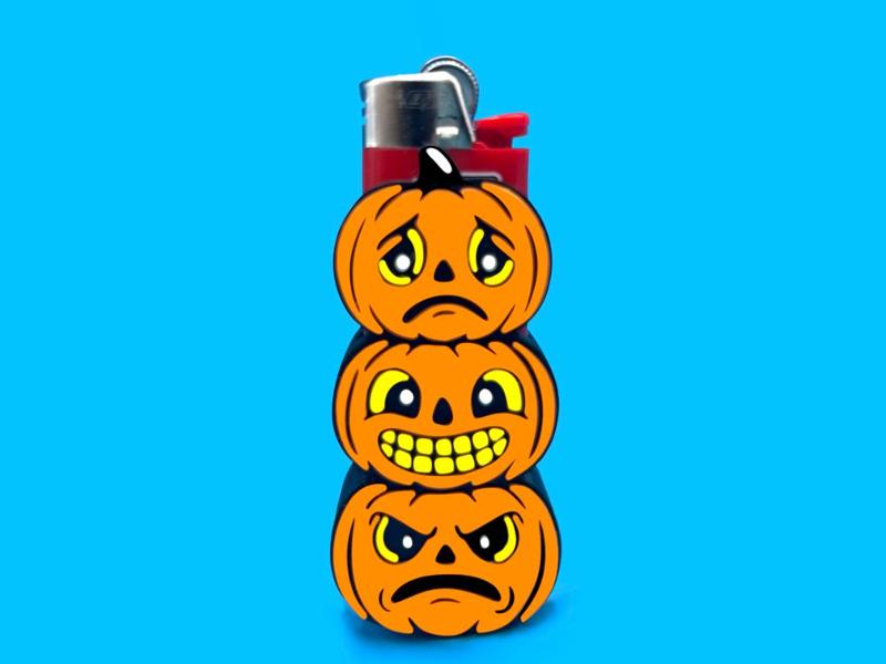 Pumpkin Trio lighter case