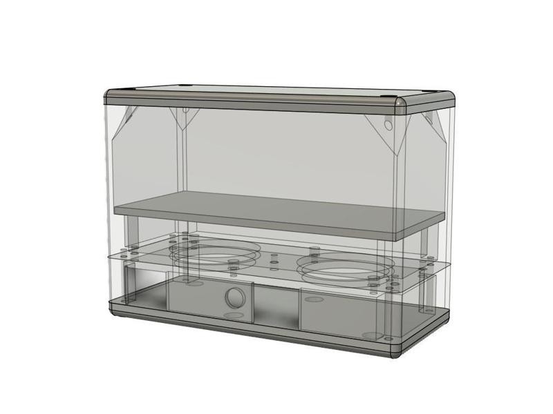 Recirculating Activated Carbon Filter  w/ 2 5015 blowers