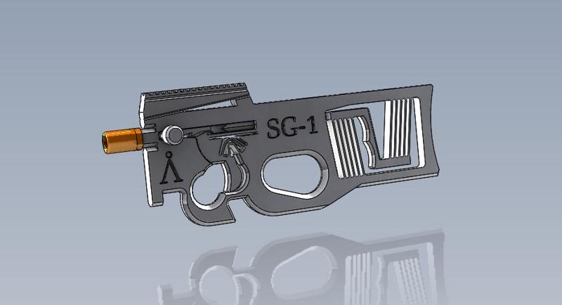 REMIX of compliant mechanism with SG-1 and Tauri symbol