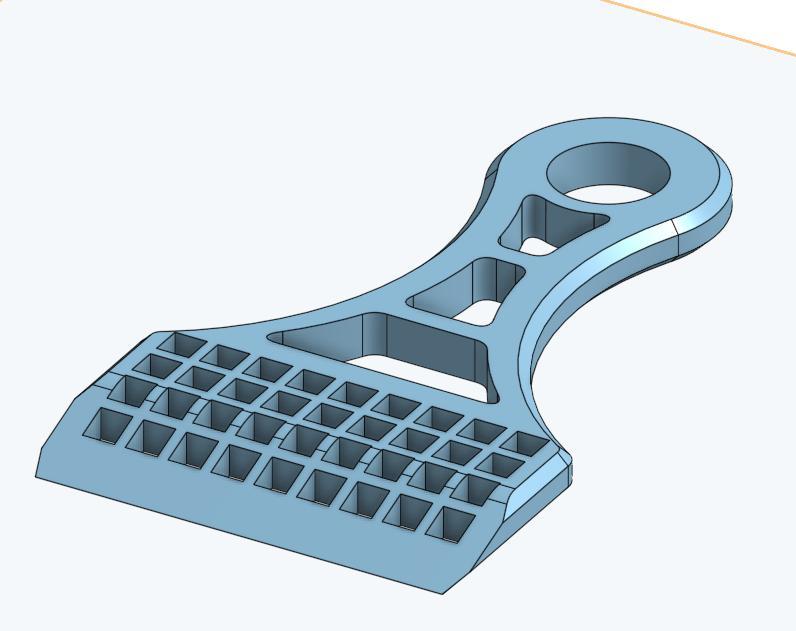 Skeletonised Bed Scraper