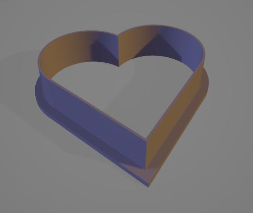 Heart cookie cutter