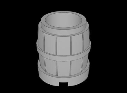 Lego Compatible (2489.dat) Barrel  2 x  2 x  1.667