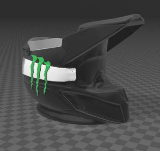 MATE CASCO KAWASAKI MOTOCROSS MINIMALIST