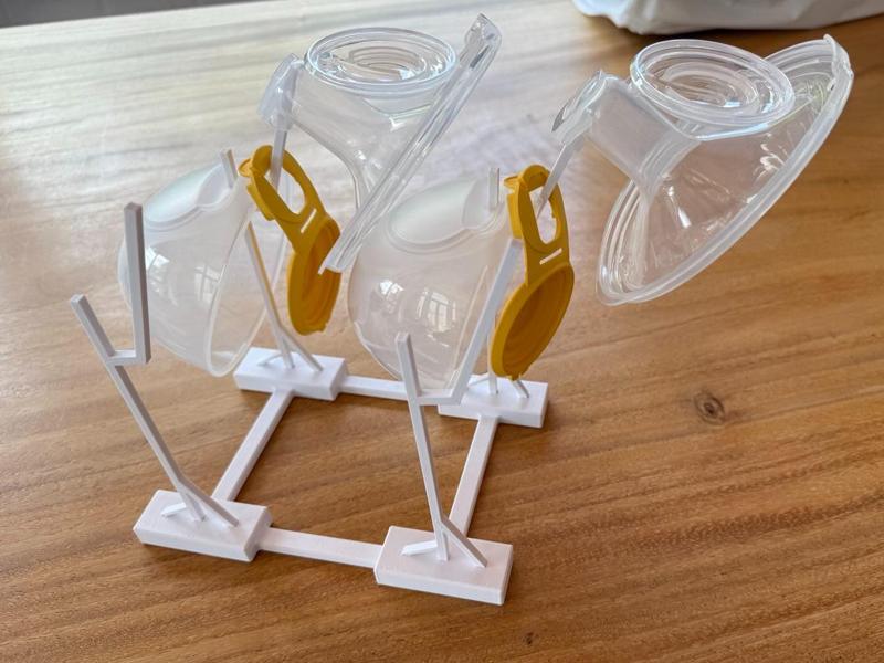 Parametric Drying Rack for Medela Breast Pump Cups