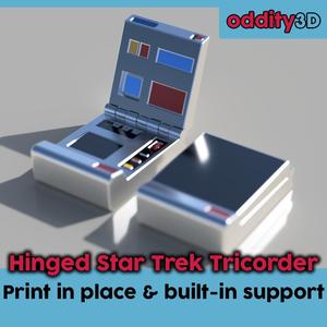 Hinged Star Trek Tricorder (print in place)